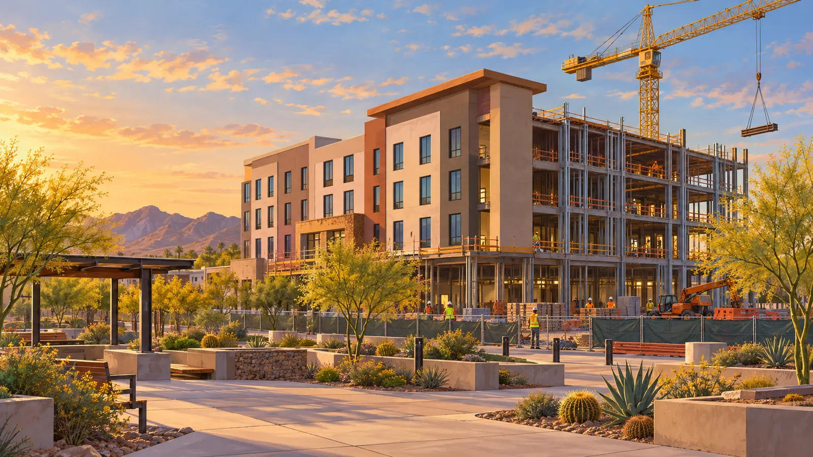 AC Hotel construction starts at Goodyear’s GSQ