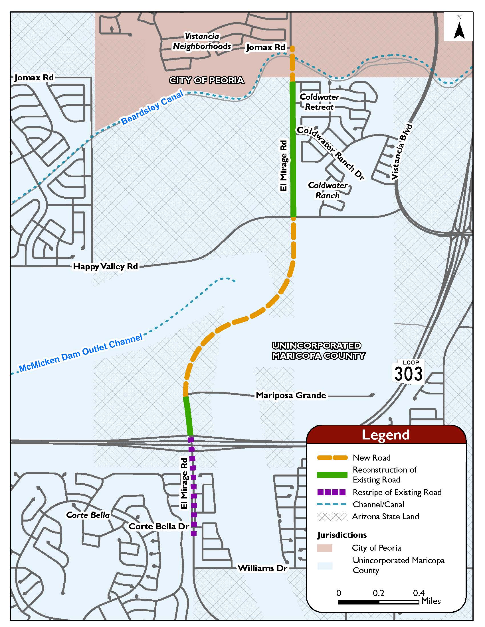 El Mirage Road Extension to Connect Loop 303 and Jomax: Route, Timeline and What Changes