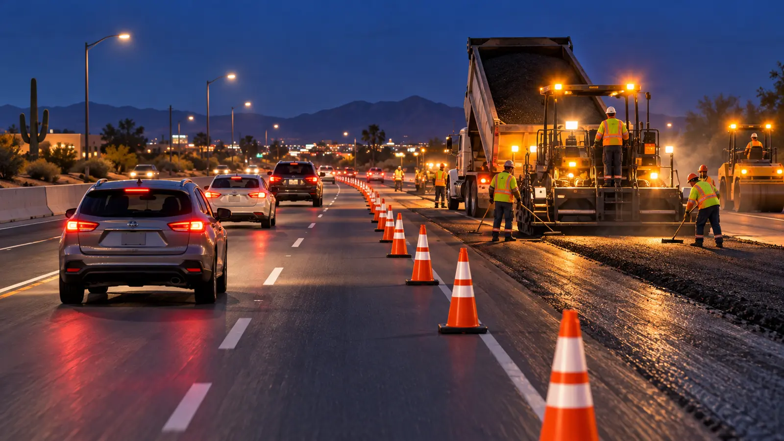 Grand Avenue narrows nightly in Glendale through Friday morning